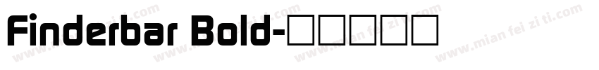 Finderbar Bold字体转换